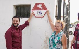Programa “Recicla y Protege” | Eric Arcila gestiona colocación de 6 cámaras de vigilancia con conexión directa al C5, a vecinas y vecinos de la SM 200