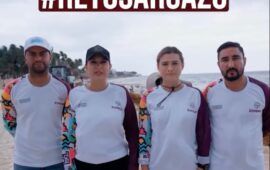 Estefanía llama a Coparmex, Amexme y directiva de Inter Playa a sumarse al “Reto Sargazo” y limpiar playas del municipio
