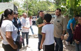 Supervisa Pablo Bustamante las obras del bienestar en Playa del Carmen 