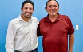 Renán Sánchez Tajonar continúa su recorrido por los municipios; visita Lázaro Cárdenas para fortalecer la unidad y sumar afiliados al Partido Verde