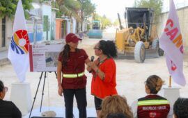 Ana Paty inicia obra de pavimentación en la SM 103