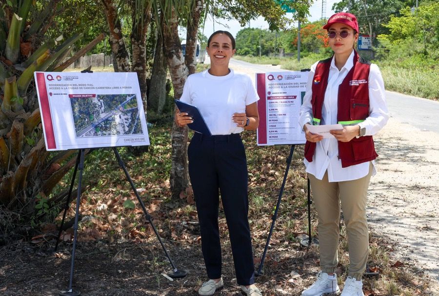 Anuncia Ana Paty modernización en acceso a Cancún