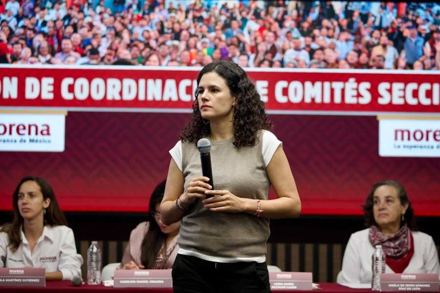 Luisa María confirma que dirigencia estatal de MORENA se mantendría hasta 2027; se votará en Consejo Nacional