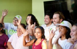 Renán Sánchez Tajonar fortalece la cercanía con simpatizantes del Verde en Lázaro Cárdenas y Playa del Carmen