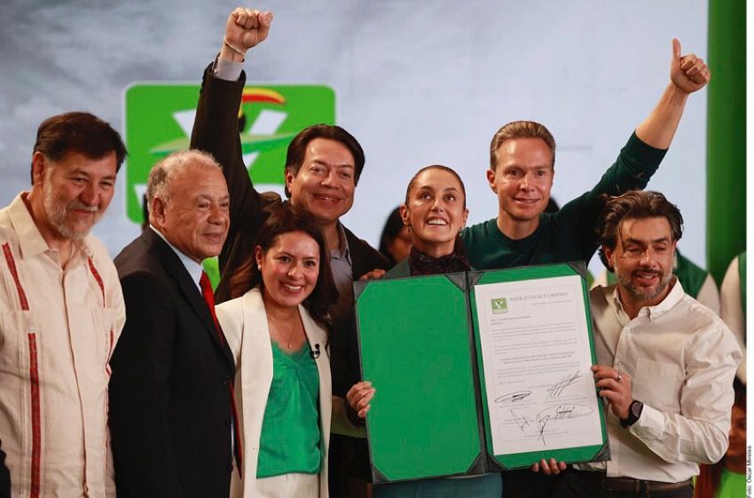 Alianza con el Verde ¿otra herencia de AMLO que Claudia se puede quitar de encima?