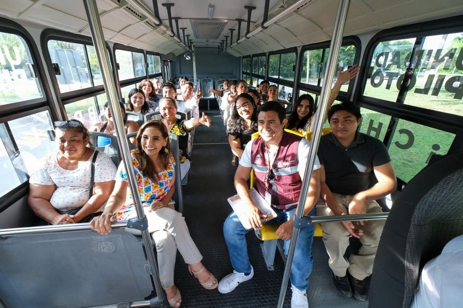 Inicia Mara en Chetumal la primera ruta piloto de transporte público
