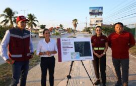 Anuncia Ana Paty modernización de alumbrado público en el Boulevard Colosio