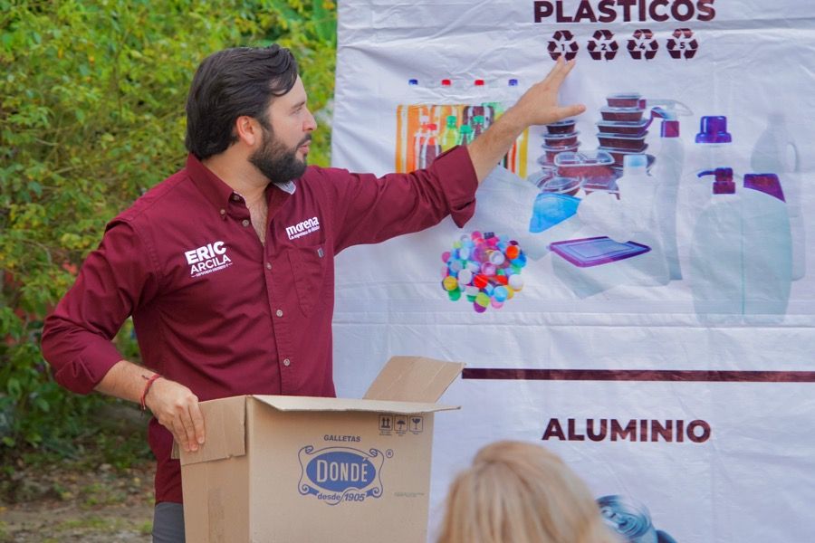 Eric Arcila anuncia que ya hay más de 1500 cancunenses beneficiados con el programa “Recicla y Protege”