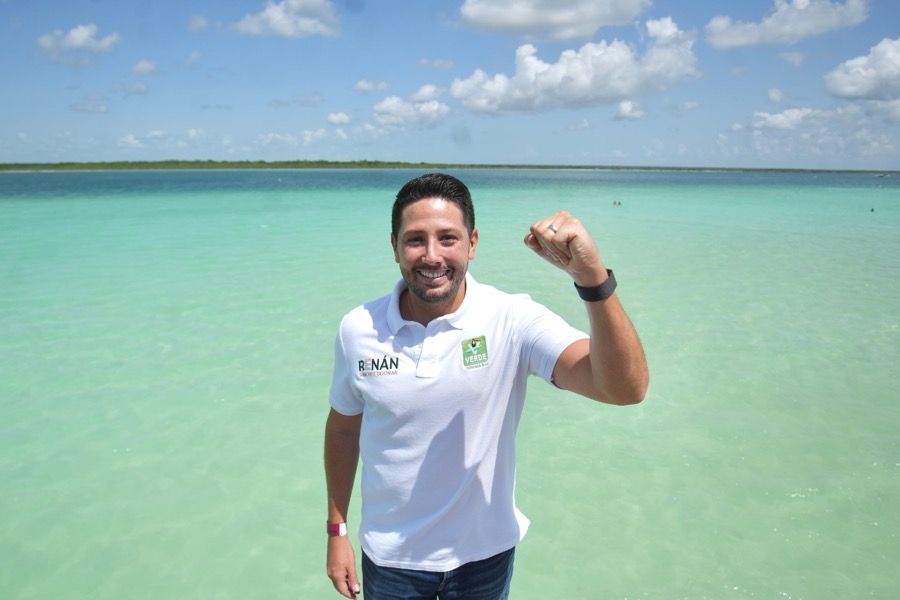 “Bacalar no está solo, el Verde defenderá la laguna”, dice Renán Sánchez Tajonar y anticipa que presentará iniciativa para su protección