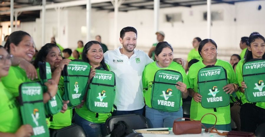 “El Partido Verde se sigue fortaleciendo en Cozumel”: Renán Sánchez Tajonar