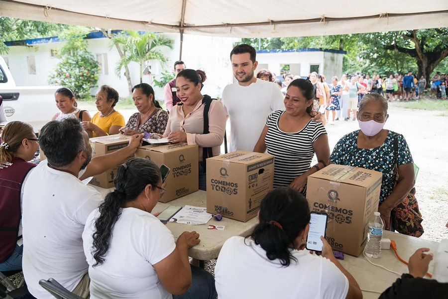 Supervisa Pablo Bustamante entrega directa y gratuita de “Comemos Tod@s”