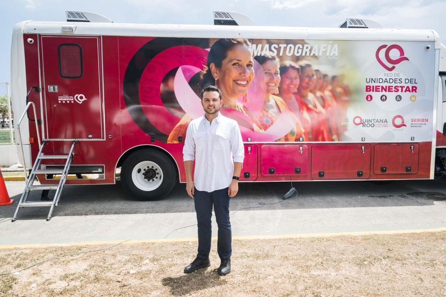 “La Red de Unidades del Bienestar lleva mastografía gratuita a mujeres de Quintana Roo”: Pablo Bustamante
