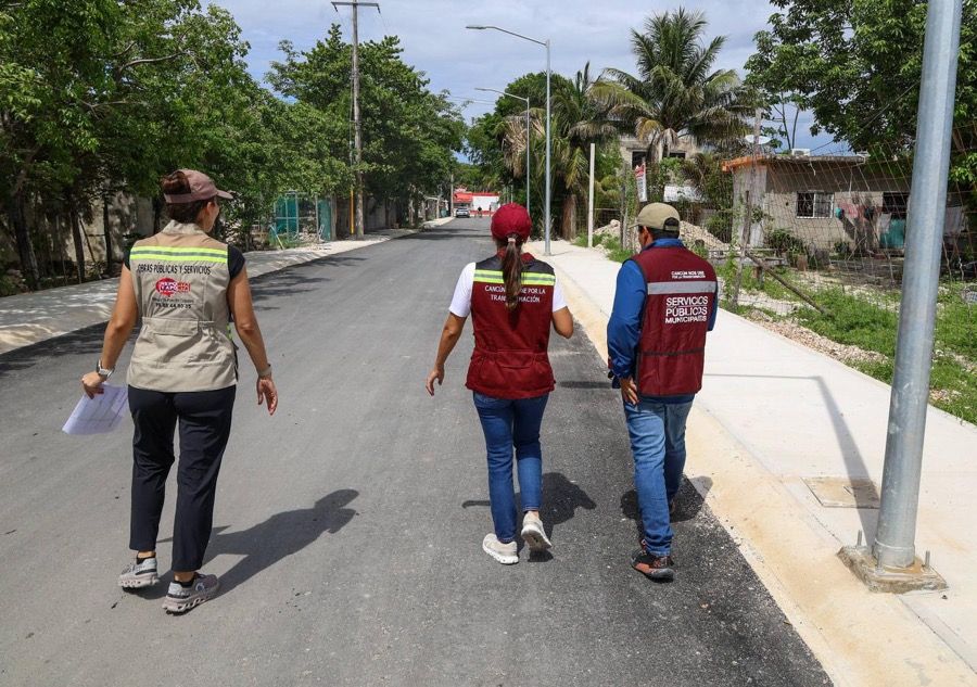 Supervisa Ana Paty obras en colonias regularizadas