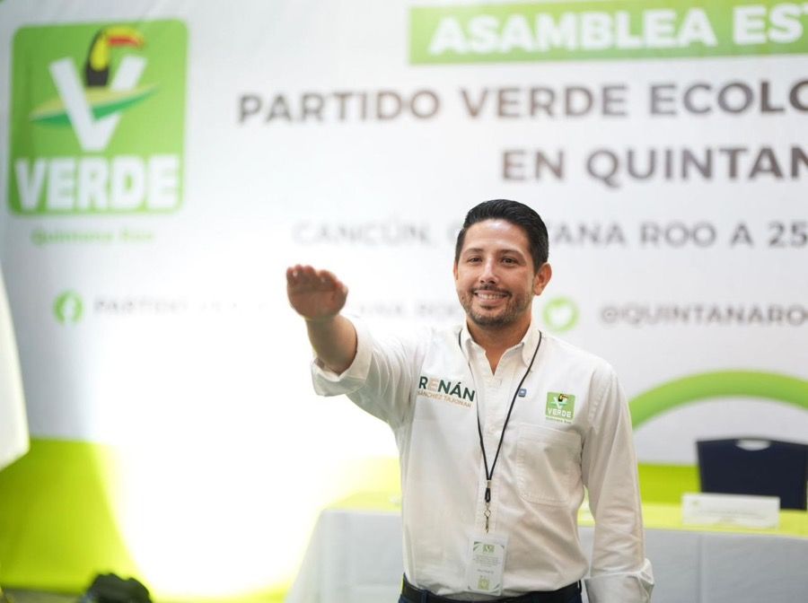 Reeligen a Renán Sánchez Tajonar como dirigente del Verde para el periodo 2025-2028