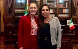 Mara se reúne con Claudia Sheinbaum en Palacio Nacional