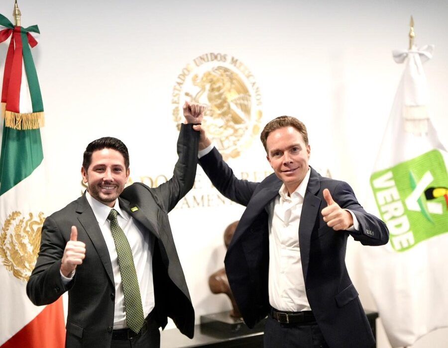 Renán Sánchez Tajonar se reúne con Manuel Velasco para fortalecer la coordinación legislativa del Partido Verde