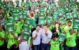 Renán Sánchez Tajonar entrega Kits Verdes en José María Morelos, como parte del trabajo territorial del Partido Verde
