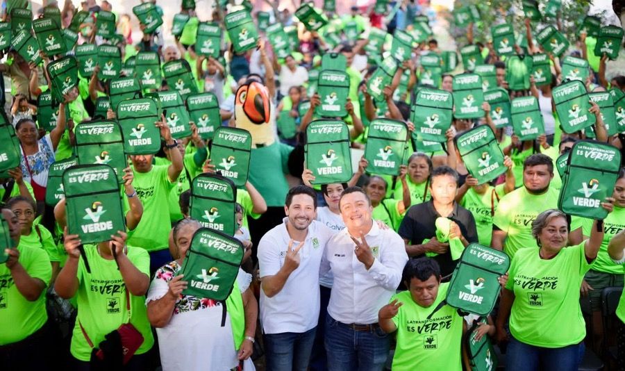 Renán Sánchez Tajonar entrega Kits Verdes en José María Morelos, como parte del trabajo territorial del Partido Verde