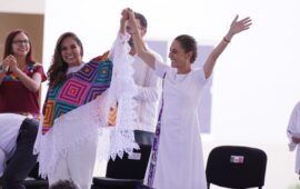 “Ha construido un ambiente de paz, de tranquilidad y de desarrollo” | Fuerte respaldo de Sheinbaum a Mara