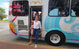 Lanza Ana Paty Proyecto “Ruta Mar”; un servicio de autobuses gratuito a las playas de Cancún