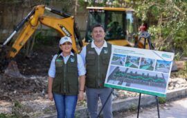 Anuncia Blanca Merari construcción del Parque Lineal en la Supermanzana 19 de Puerto Morelos