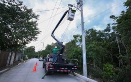 Programa “Puerto Morelos Brilla” registra un avance superior al 80%: Blanca Merari