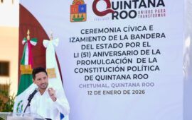 Renán Sánchez Tajonar reafirma el compromiso del Congreso con una Constitución viva que genere bienestar para Quintana Roo