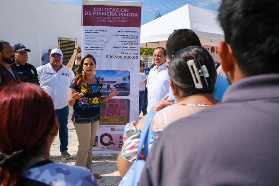 Anuncia Mara que Holbox contará por primera vez con Base de Policía, Bomberos y Protección Civil