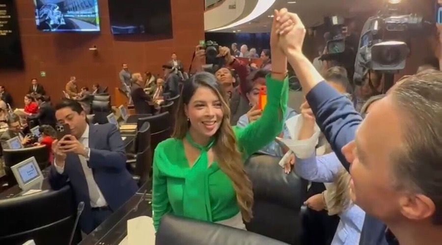 EL VERDE DESAFÍA A CLAUDIA Y MORENA | Velasco destapa a esposa de gobernador como candidata en SLP