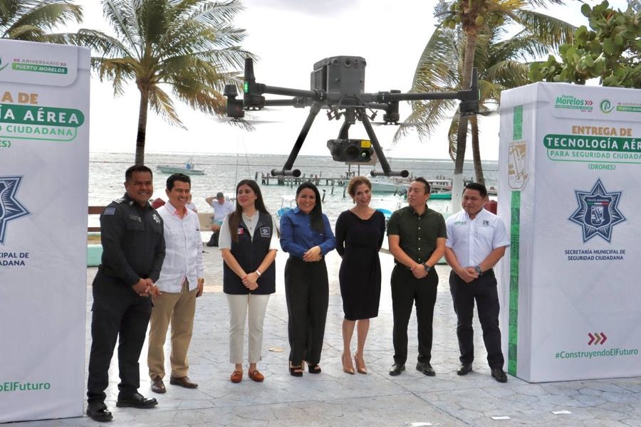 “Fortalecemos la seguridad de Puerto Morelos con drones y la certificación de 29 policías”: Blanca Merari