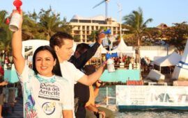 “Puerto Morelos se consolida como destino deportivo con la XXI edición del Maratón de Aguas Abiertas “Ruta del Arrecife”: Blanca Merari