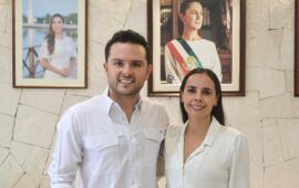 Se reúne el secretario de Bienestar, Pablo Bustamante, con la presidenta de Benito Juárez, Ana Paty Peralta