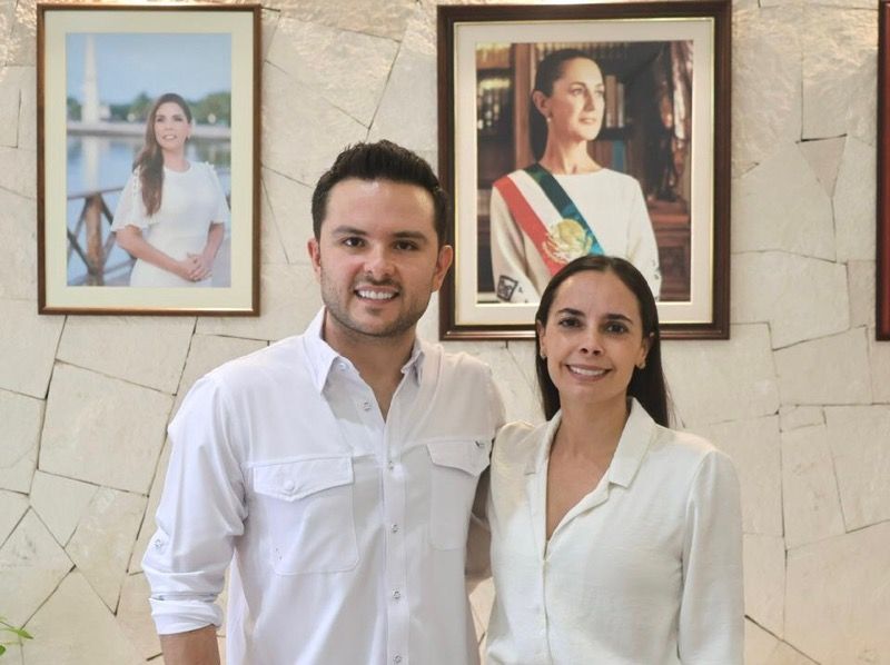 Se reúne el secretario de Bienestar, Pablo Bustamante, con la presidenta de Benito Juárez, Ana Paty Peralta
