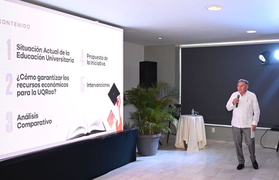 Presenta Dr Pech iniciativa para incrementar recursos de la Uqroo hasta al menos 4% del presupuesto de egresos anual del Estado