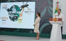 Asegura Gobierno Federal que promedio de homicidios diarios se redujo un 79% en Quintana Roo