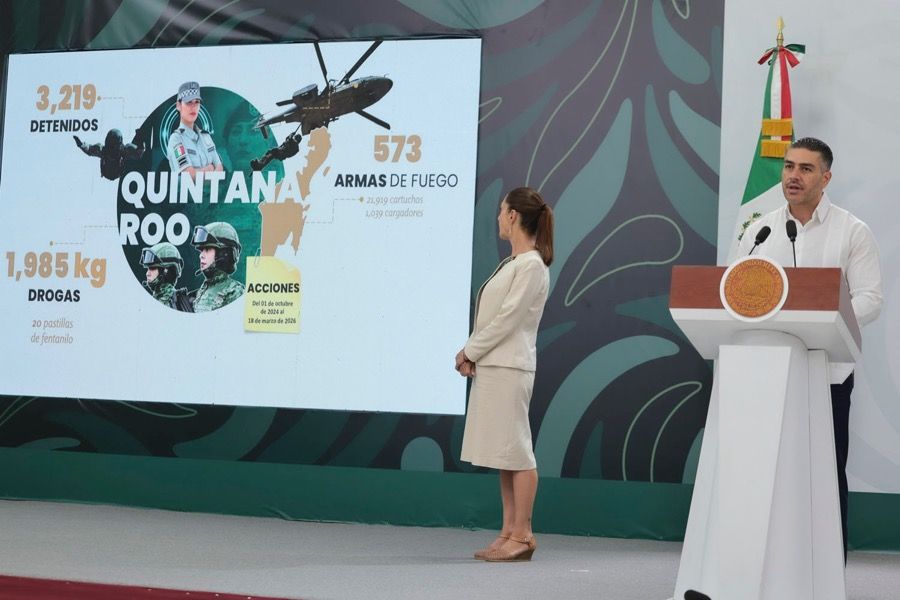 Asegura Gobierno Federal que promedio de homicidios diarios se redujo un 79% en Quintana Roo