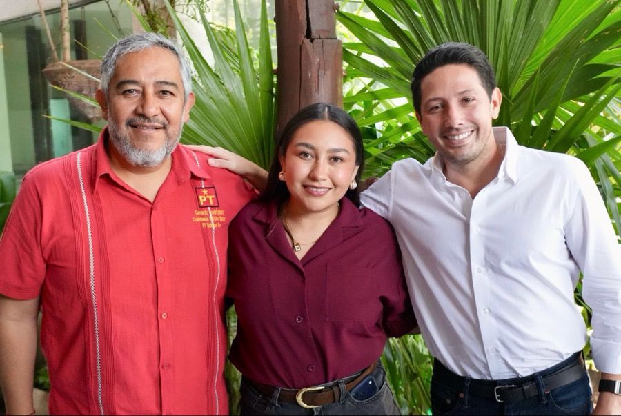 Dirigentes de Morena-Verde-PT se muestran juntos para dar una señal de unidad, en un momento crítico dentro de la 4T