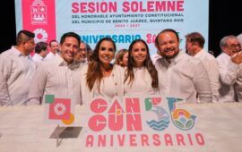 “Dejar de ver a Cancún como un lugar y empezar a vivirlo como lo que es, nuestro hogar, nuestra responsabilidad y nuestro orgullo”: dijo Ana Paty en aniversario de la ciudad
