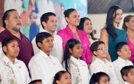 Renán Sánchez Tajonar da la bienvenida a niñas y niños del Parlamento Infantil