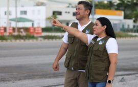 Anuncia gobierno de Puerto Morelos rehabilitación del alumbrado en la carretera federal 307