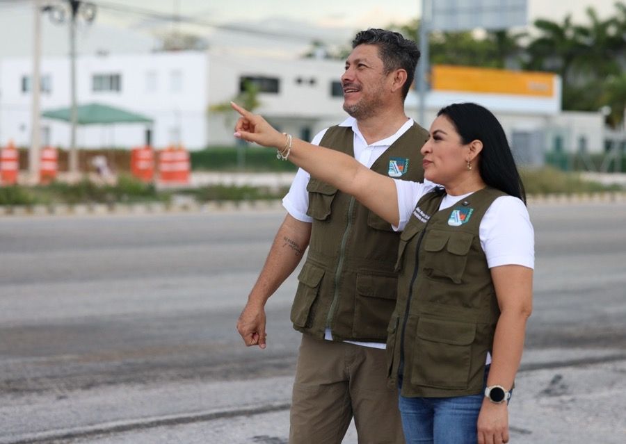 Anuncia gobierno de Puerto Morelos rehabilitación del alumbrado en la carretera federal 307