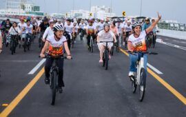 Claudia Sheinbaum y Mara Lezama inauguran el Puente Nichupté, el segundo más largo de América Latina