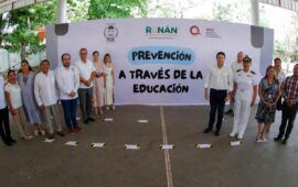 Renán Sánchez Tajonar arranca en Cozumel programa de prevención desde las escuelas