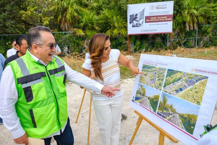 Anuncia Mara Lezama inicio de la carretera a Isla Blanca