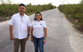 Anuncia Blanca Merari la reconstrucción de acceso a Bahía Petempich en su segunda etapa