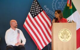 Cónsul de EU, Justen A. Thomas reconoce avances de Mara Lezama en seguridad y combate a la corrupción en Quintana Roo