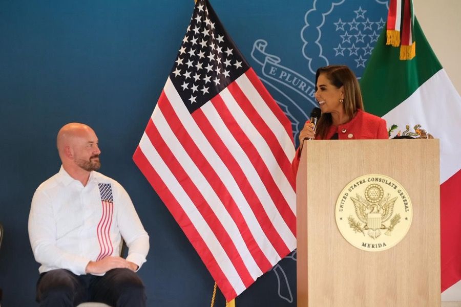 Cónsul de EU, Justen A. Thomas reconoce avances de Mara Lezama en seguridad y combate a la corrupción en Quintana Roo