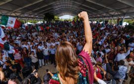 Mara Lezama arma multitudinario evento popular de apoyo a Claudia Sheinbaum