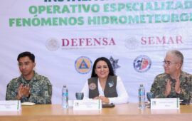 Instala Blanca Merari comité operativo especializado en fenómenos hidrometeorológicos 2026 en Puerto Morelos