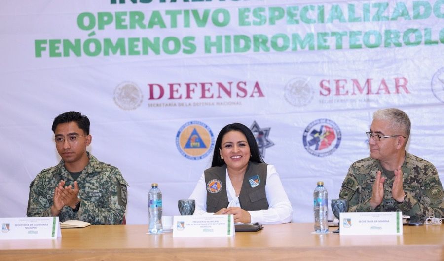 Instala Blanca Merari comité operativo especializado en fenómenos hidrometeorológicos 2026 en Puerto Morelos